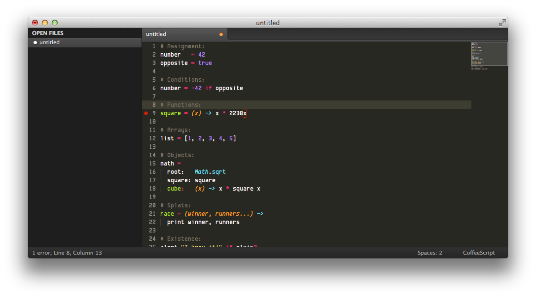 Sublime Text 3 - Linter
